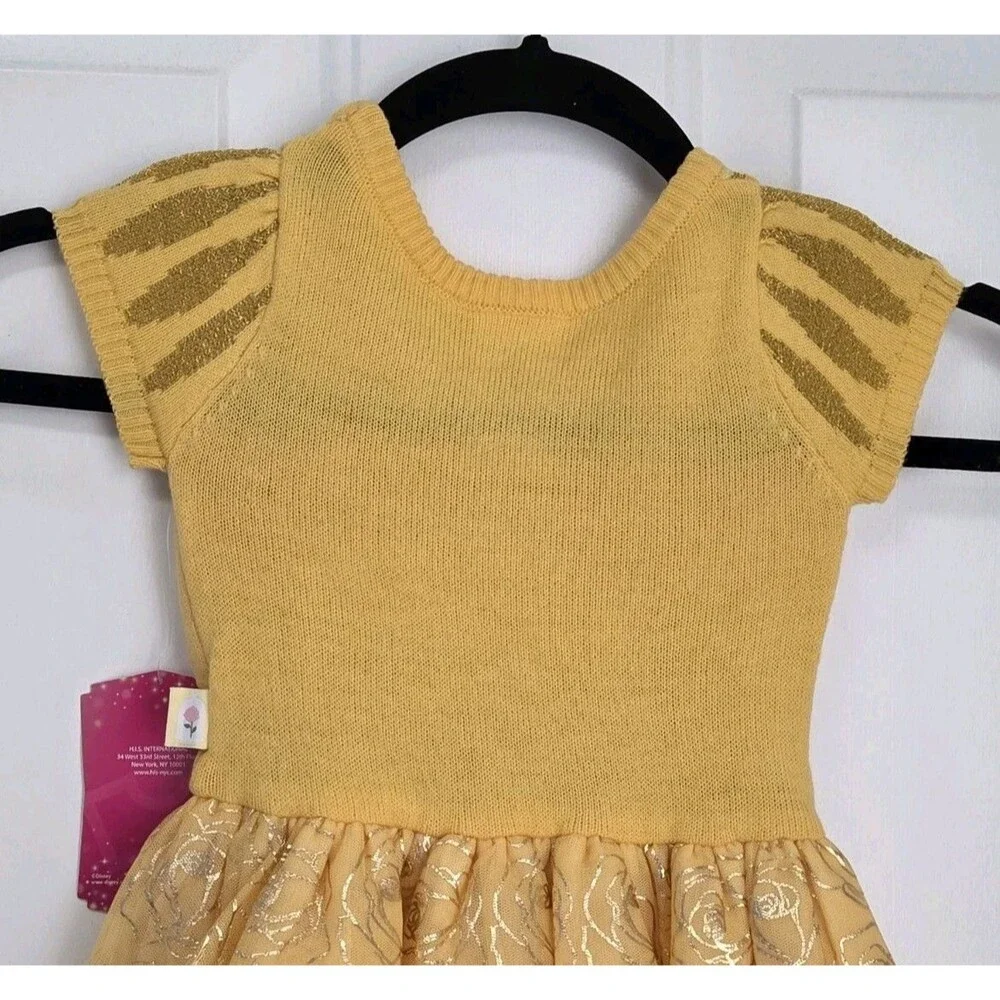 This is a Disney Princess toddler girl Belle cosplay dress in yellow -  SIZE 18M - Picture 2 of 10